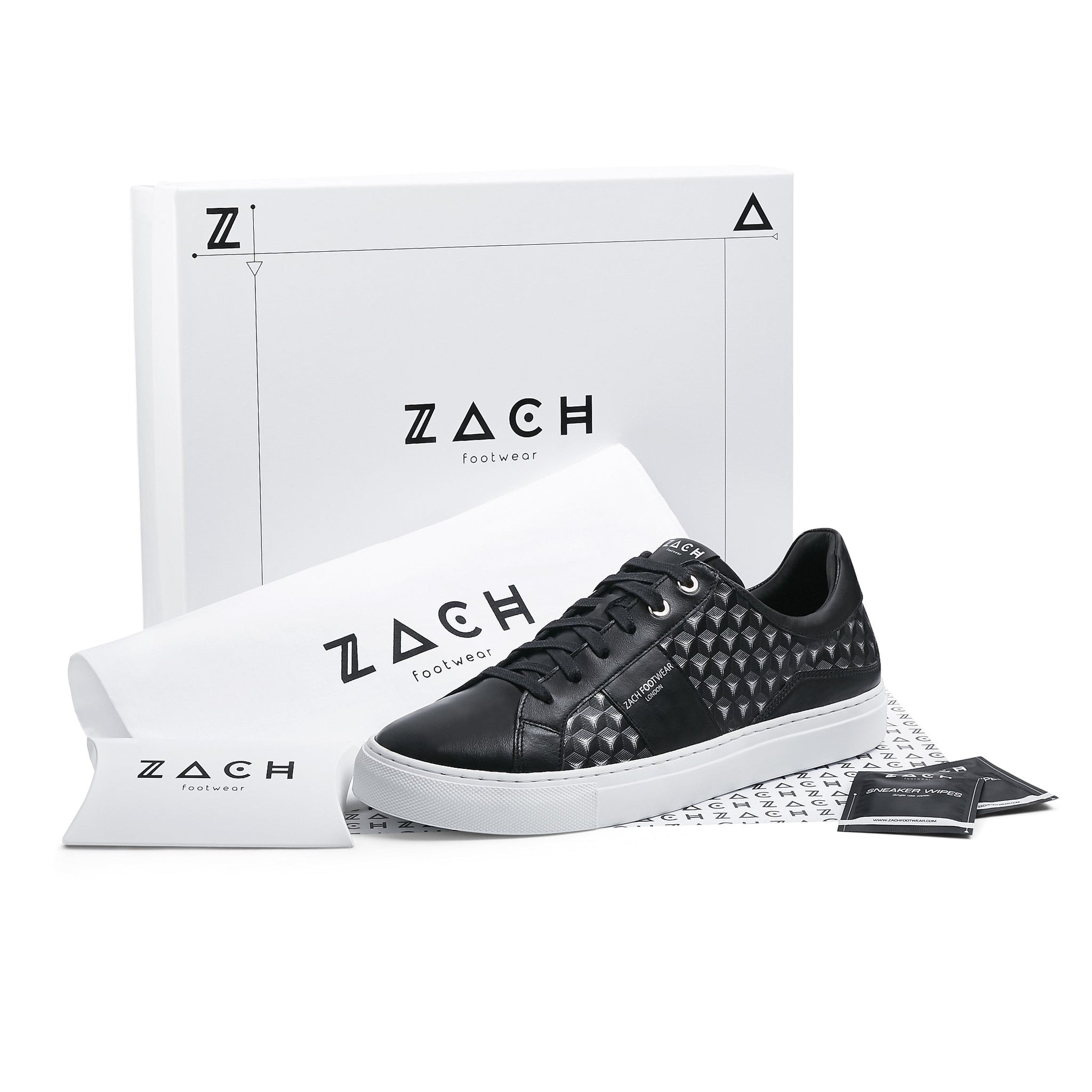 Ascot // 3D Black // Silver Tint Zach Footwear 